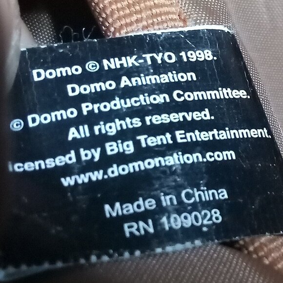 RARE Vintage Domo Kun Messenger Crossbody Bag 1998 - Picture 8 of 8
